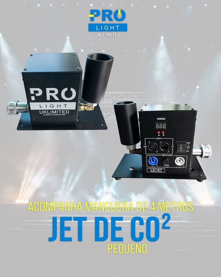 Canhão Jet de CO2 Compacto com Mangueira 4m